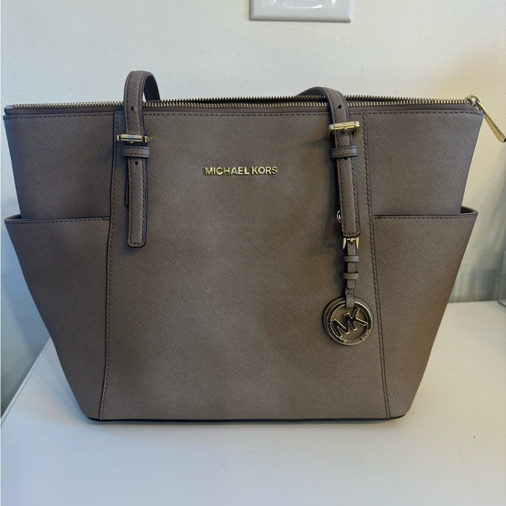 Michael Kors Taupe Tote Bag